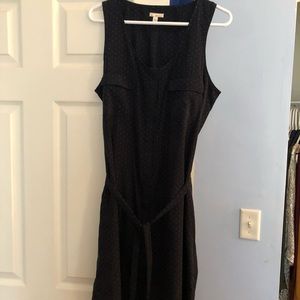 Navy polka dot dress